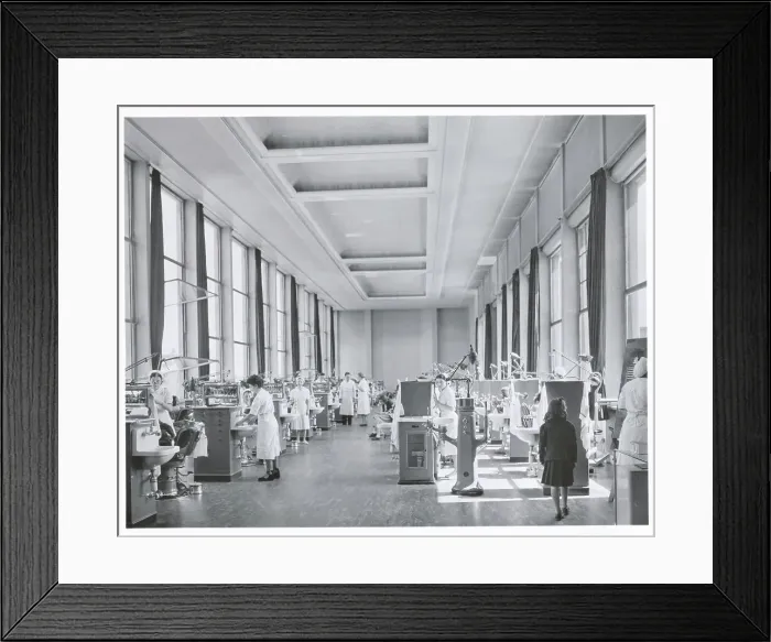 Framed Print : Large Dentist Office