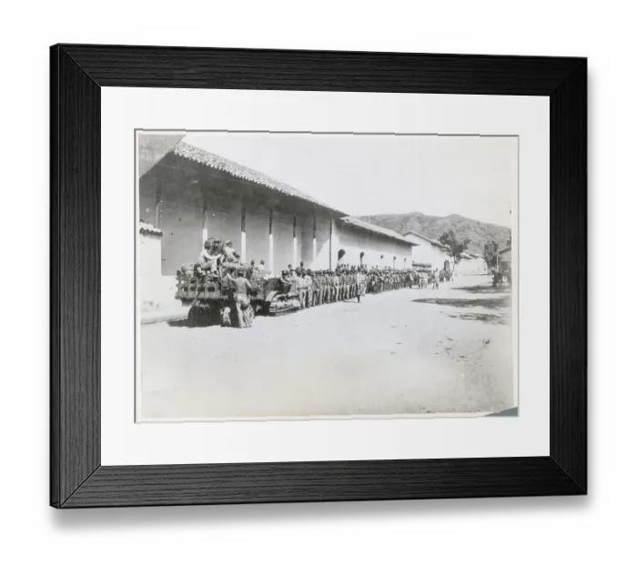 Framed Print : Soldiers at Fort in Nicaragua Framed Print : Soldiers at Fort in Nicaragua
