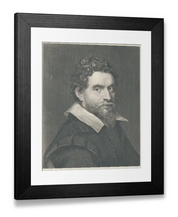 Framed Print : Engraved Portrait of Ben Jonson Framed Print : Engraved Portrait of Ben Jonson