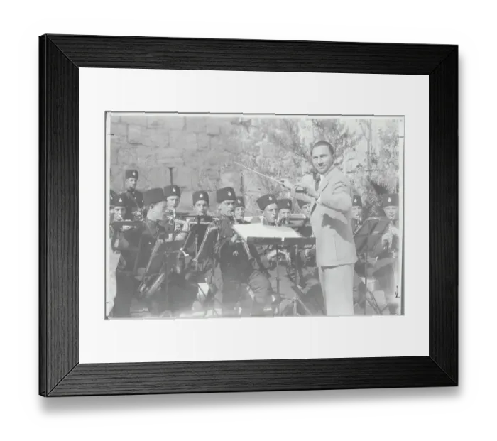Framed Print : Rudolf Frinl Conducting Framed Print : Rudolf Frinl Conducting
