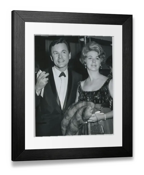 Framed Print : Bob Crane and His Wife
