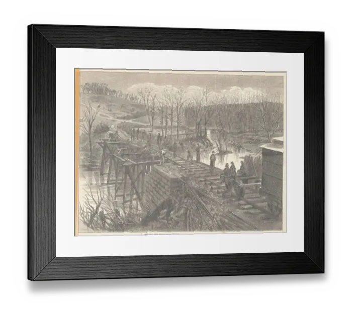 Framed Print : Railroad Crossing Bull Run Framed Print : Railroad Crossing Bull Run