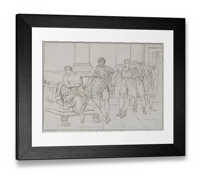 Framed Print : The death of Catone Framed Print : The death of Catone