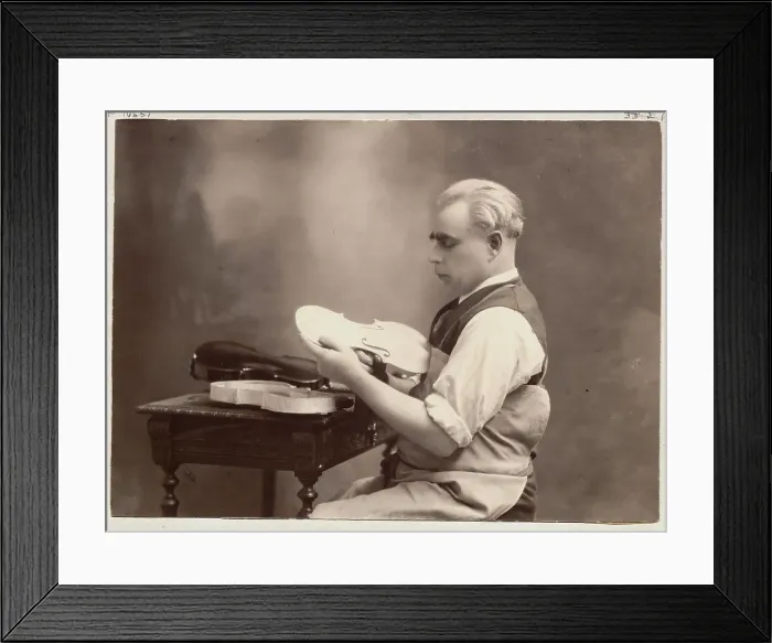 Framed Print : Paul Kaul Building a Violin Framed Print : Paul Kaul Building a Violin