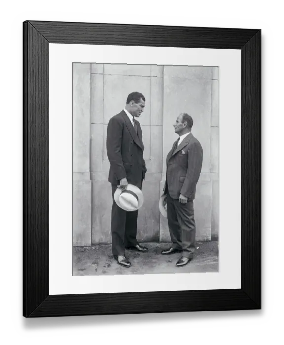 Framed Print : Jack Dempsey with Jerry Luvadis Framed Print : Jack Dempsey with Jerry Luvadis