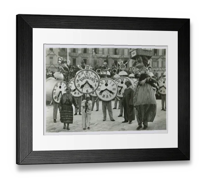 Framed Print : Clock Costumes