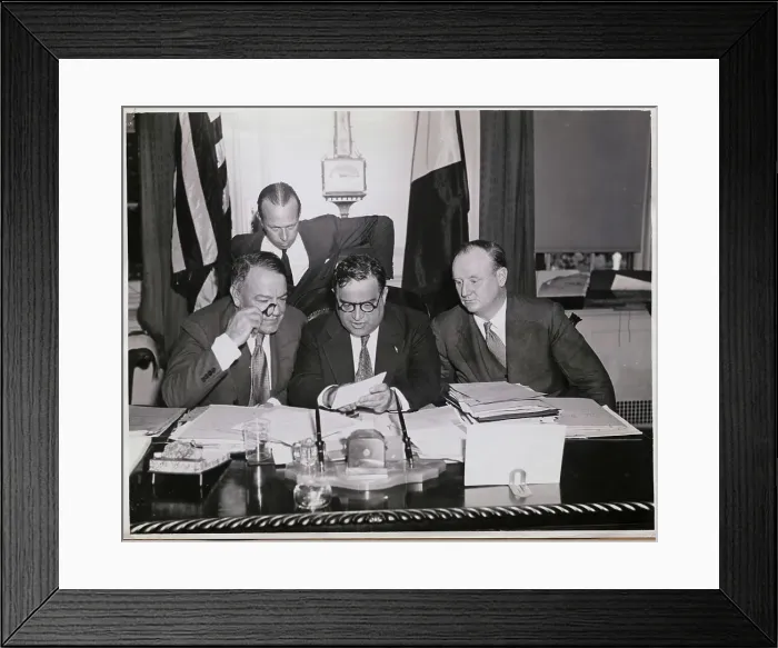 Framed Print : Hugh Johnson Visiting Mayor La Guardia Framed Print : Hugh Johnson Visiting Mayor La Guardia