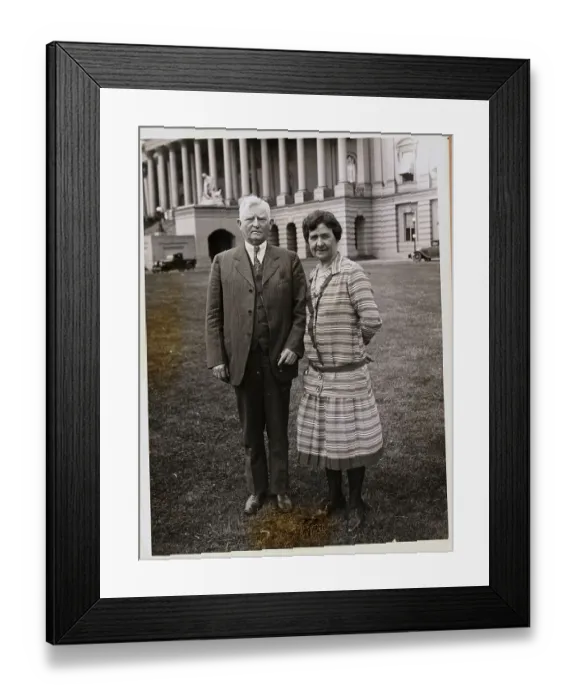 Framed Print : John Nance Garner and His Wife Framed Print : John Nance Garner and His Wife