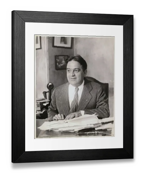 Framed Print : Portrait of Fiorello La Guardia