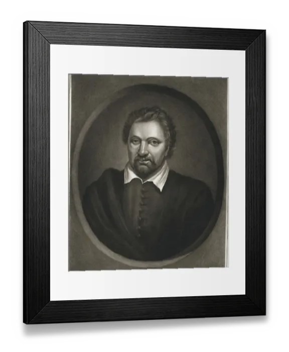 Framed Print : Portrait of Ben Jonson by Samuel Arlent Edwards Framed Print : Portrait of Ben Jonson by Samuel Arlent Edwards
