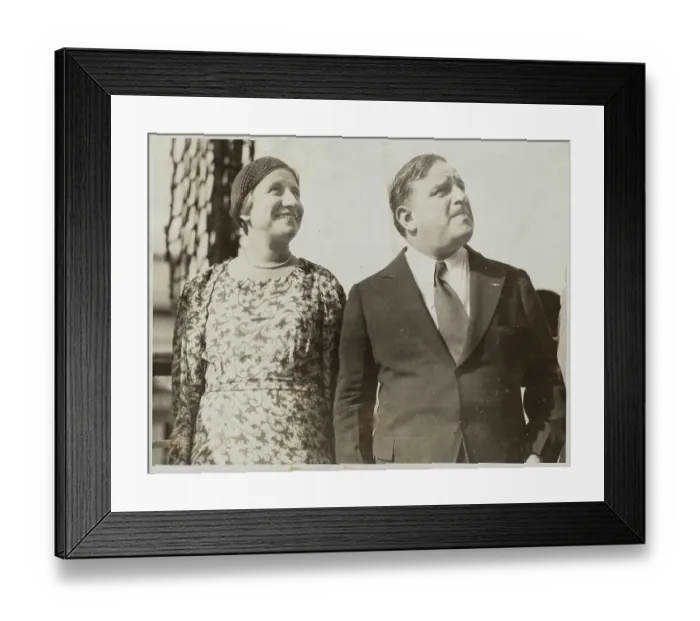 Framed Print : Mrs. and Mrs. Fiorello LaGuardia