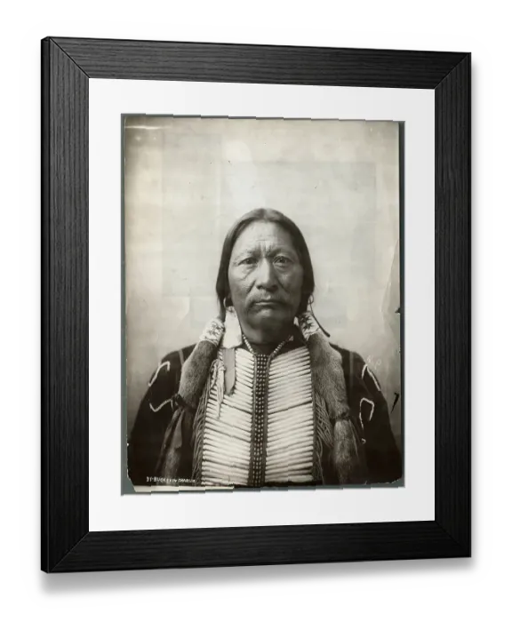 Framed Print : Portrait of Native American Man Framed Print : Portrait of Native American Man