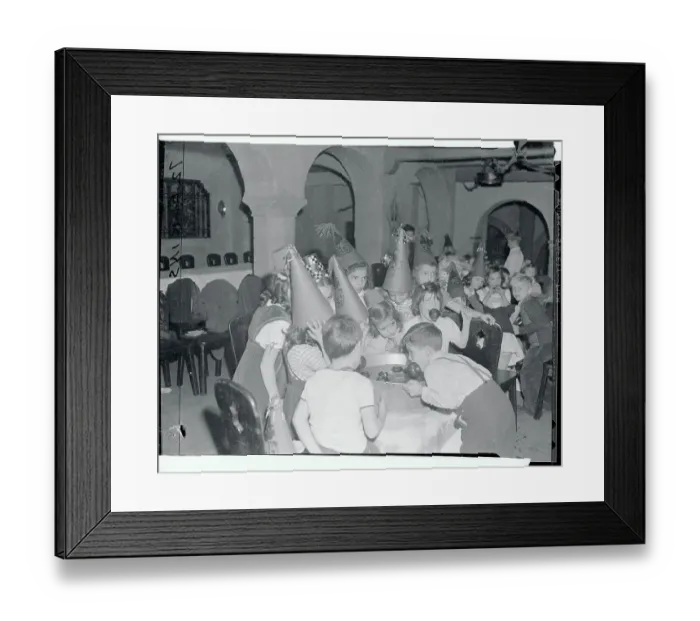 Framed Print : Children Bobbing for Apples Framed Print : Children Bobbing for Apples