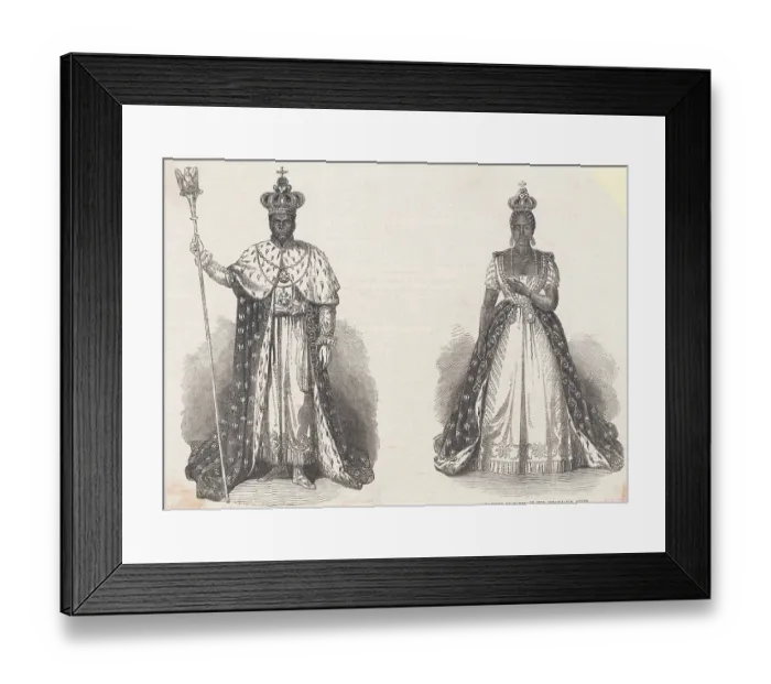 Framed Print : Portrait of Emperor Faustin-Elie Soulouque and Empress Adelina Framed Print : Portrait of Emperor Faustin-Elie Soulouque and Empress Adelina