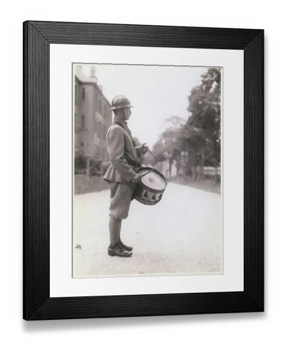 Framed Print : Soldier Playing Drum Framed Print : Soldier Playing Drum