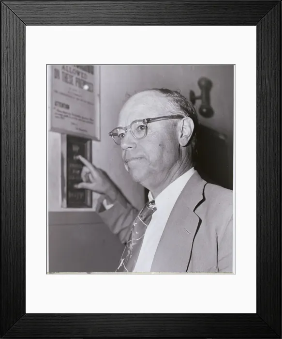 Framed Print : Robert Taft Waiting for Elevator Framed Print : Robert Taft Waiting for Elevator