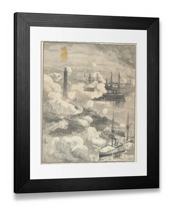 Framed Print : English Ships Disbursing Their Weaponry Framed Print : English Ships Disbursing Their Weaponry