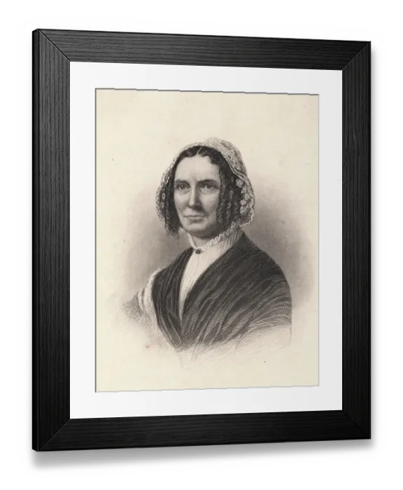 Framed Print : Portrait of Abigail Fillmore Framed Print : Portrait of Abigail Fillmore