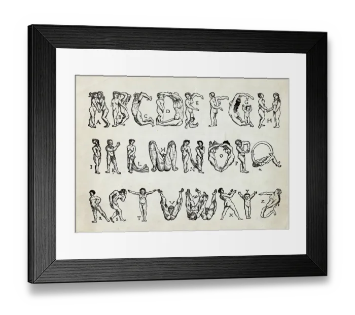 Framed Print : The Alphabets Framed Print : The Alphabets
