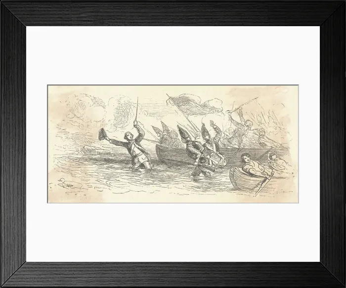 Framed Print : General James Wolfe and Soldiers Going Ashore at Louisburg Framed Print : General James Wolfe and Soldiers Going Ashore at Louisburg