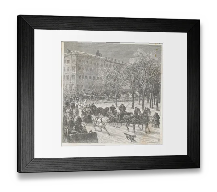 Framed Print : Sleigh Riders Framed Print : Sleigh Riders