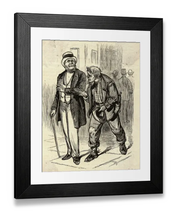 Framed Print : Man Begging for Money Framed Print : Man Begging for Money
