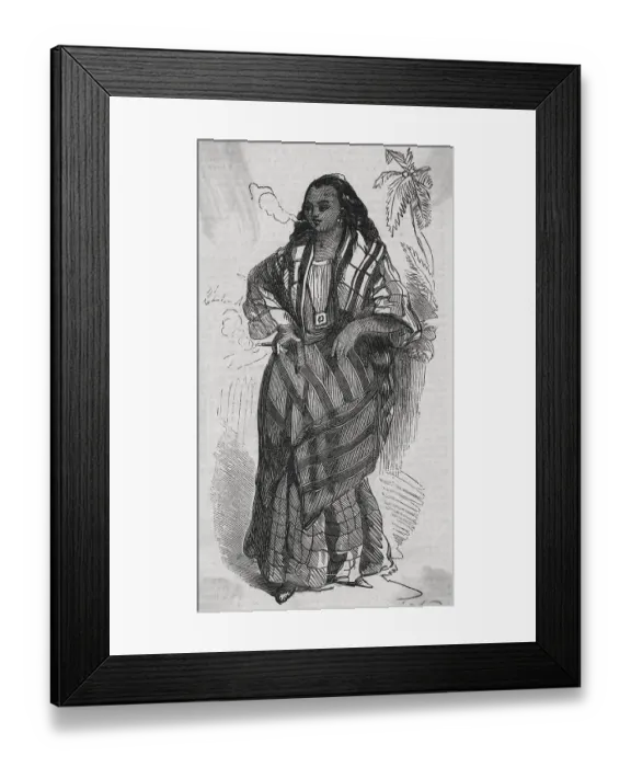 Framed Print : Manila Woman Smoking Cigar Framed Print : Manila Woman Smoking Cigar
