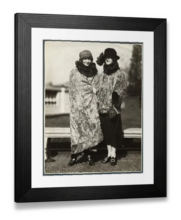 Framed Print : Fur Fashions Pre-World War I Framed Print : Fur Fashions Pre-World War I
