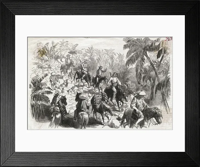 Framed Print : Riders on Rocky Road in Manila Framed Print : Riders on Rocky Road in Manila