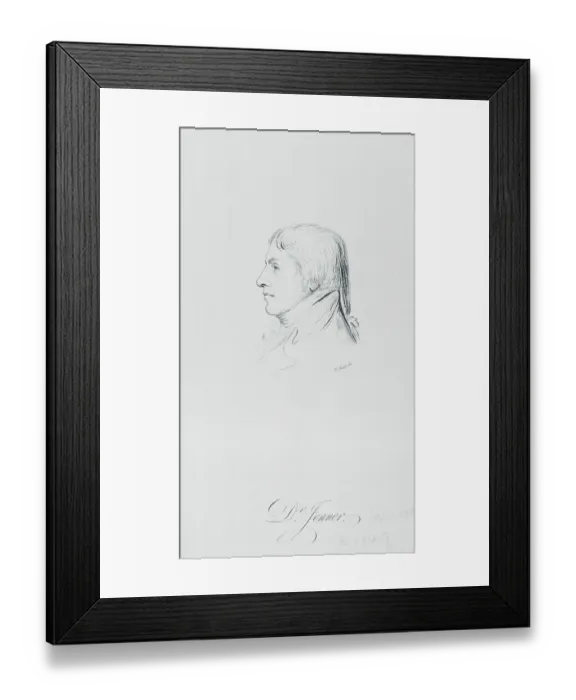 Framed Print : Profile Portrait of Physician Edward Jenner Framed Print : Profile Portrait of Physician Edward Jenner