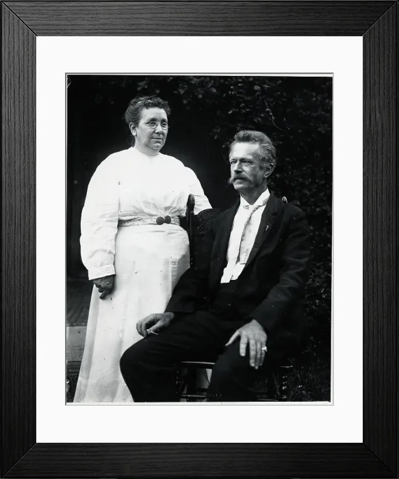 Framed Print : Couple Of The 1890S; Pa & Ma Framed Print : Couple Of The 1890S; Pa & Ma