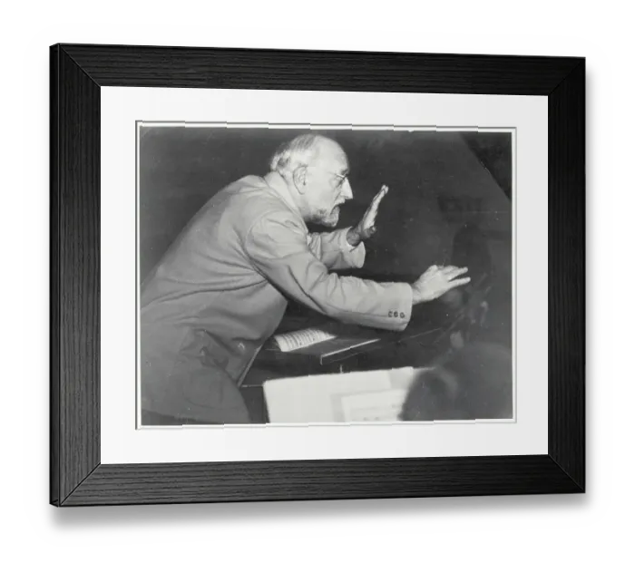Framed Print : Ernest Ansermet Conducting Framed Print : Ernest Ansermet Conducting
