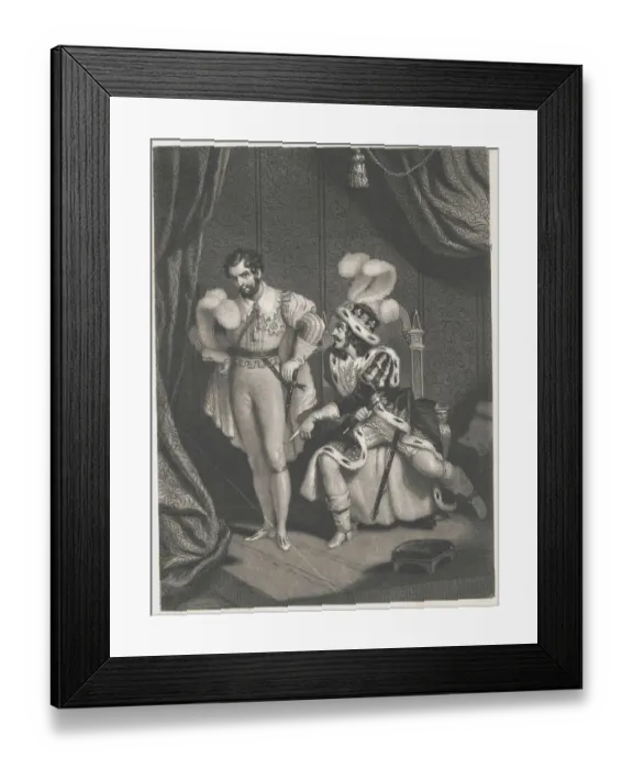 Framed Print : Richard III Conversing with Buckinghan Framed Print : Richard III Conversing with Buckinghan
