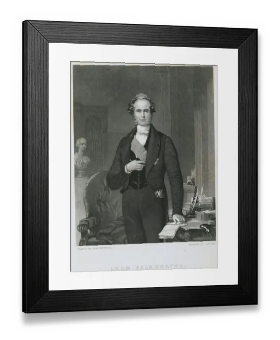 Framed Print : Portrait of Lord Palmerston Framed Print : Portrait of Lord Palmerston