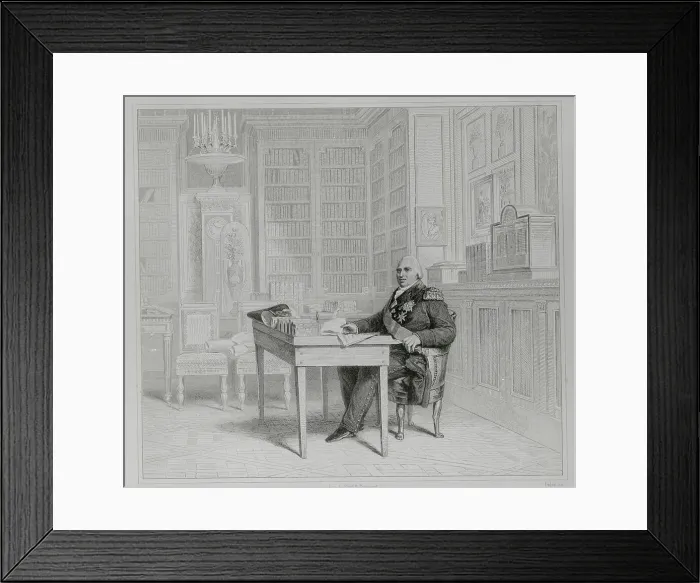 Framed Print : Portrait of King Louis XVIII Framed Print : Portrait of King Louis XVIII