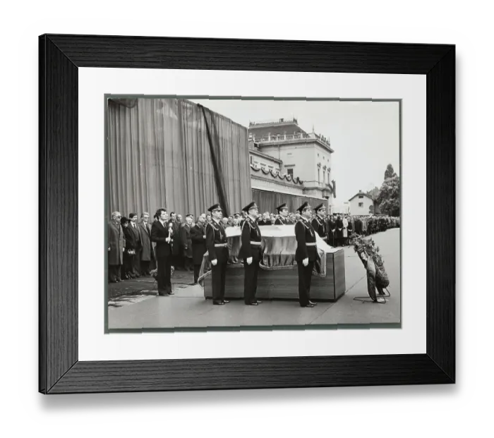 Framed Print : People Paying Respects to Josip Briz Tito Framed Print : People Paying Respects to Josip Briz Tito