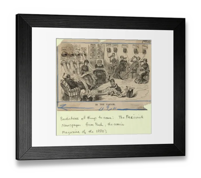 Framed Print : Humorous Prediction of Communications Framed Print : Humorous Prediction of Communications