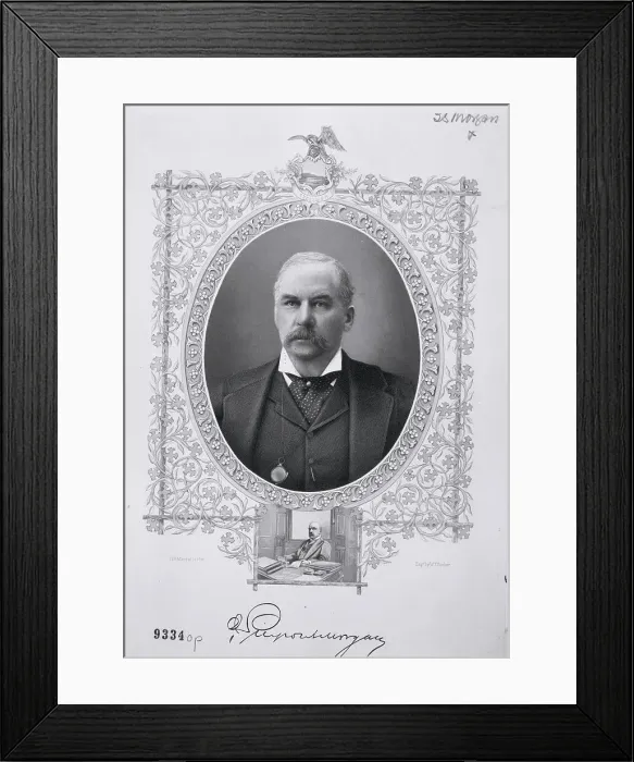 Framed Print : Portrait of John Pierpont Morgan, Jr Framed Print : Portrait of John Pierpont Morgan, Jr