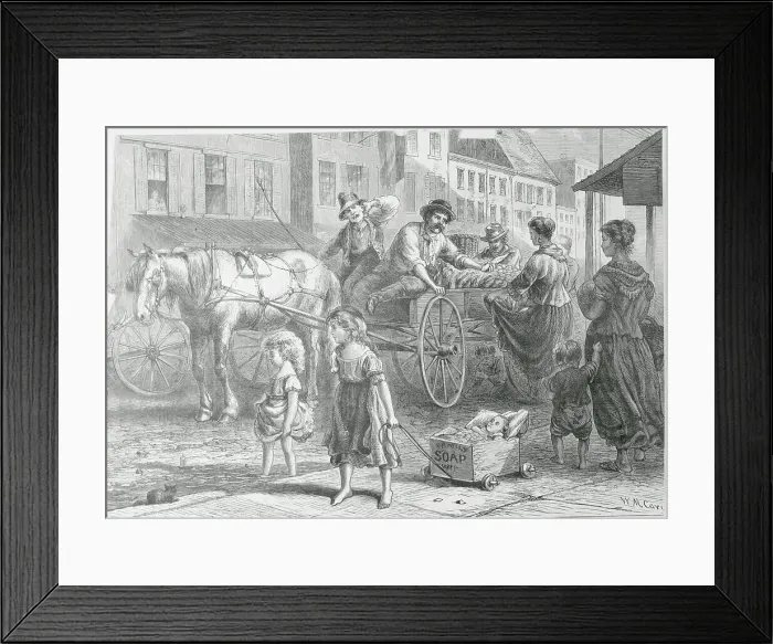 Framed Print : Produce Sellers Framed Print : Produce Sellers