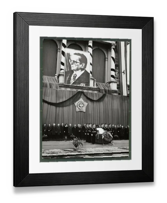 Framed Print : Ceremony for Late Yugoslav President