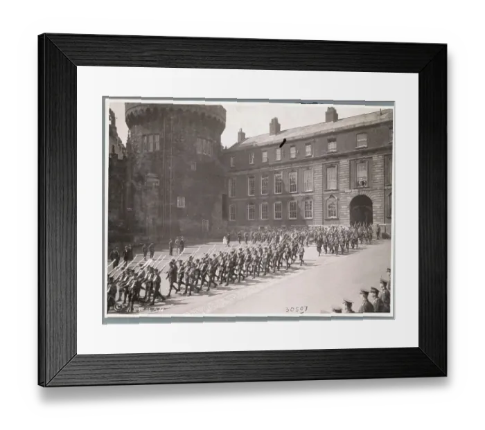 Framed Print : Twentieth Lancashire Foot Leaving Castle Framed Print : Twentieth Lancashire Foot Leaving Castle