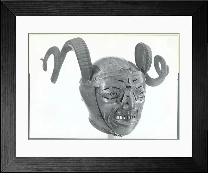 Framed Print : Grotesque Helmet from the Armouries in the Tower of London Framed Print : Grotesque Helmet from the Armouries in the Tower of London