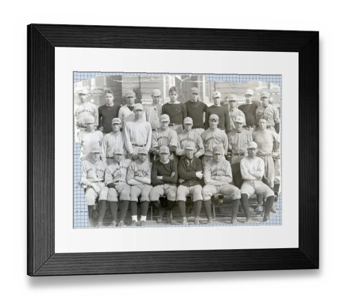 Framed Print : Group Photo Of Lawrenceville Baseball Framed Print : Group Photo Of Lawrenceville Baseball