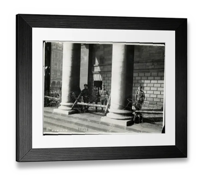Framed Print : Armed Guards At Bank Of Ireland Framed Print : Armed Guards At Bank Of Ireland