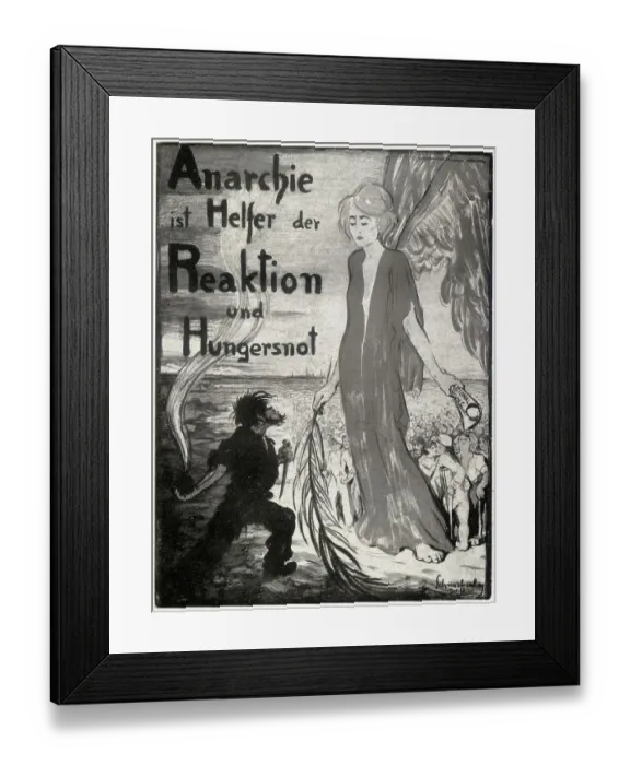 Framed Print : Depiction of Anarchy on Subject of Communism Framed Print : Depiction of Anarchy on Subject of Communism