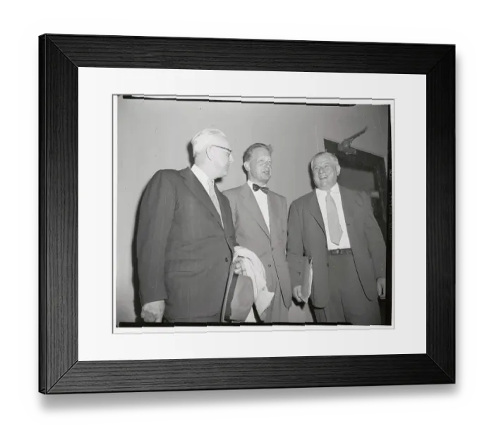 Framed Print : Dag Hammarskjold Standing with Friends Framed Print : Dag Hammarskjold Standing with Friends