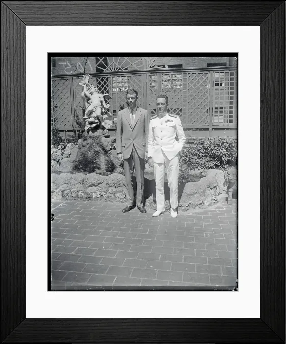 Framed Print : Portrait of Charles Lindbergh with Richard E. Byrd Framed Print : Portrait of Charles Lindbergh with Richard E. Byrd
