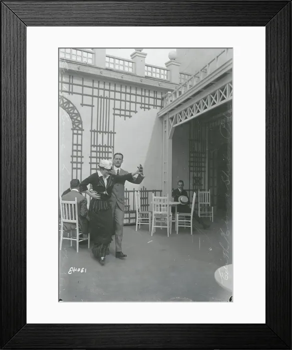 Framed Print : Couple Performing the Tango Framed Print : Couple Performing the Tango