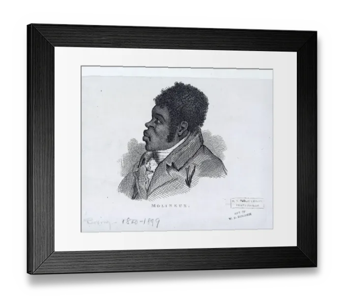 Framed Print : Portrait of Tom Molineaux Framed Print : Portrait of Tom Molineaux