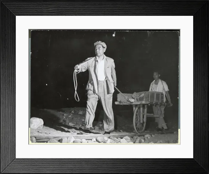 Framed Print : Chou En-lai Taking Part in Labor